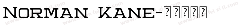 Norman Kane字体转换